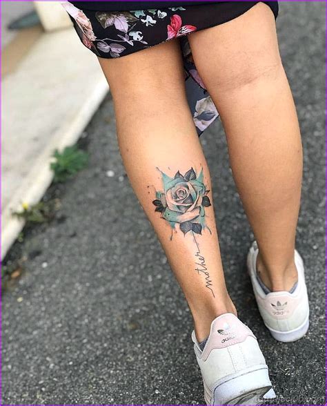 tattoo para mujer en la pierna|Tatuajes en la pierna: 100 diseños solo para mujeres